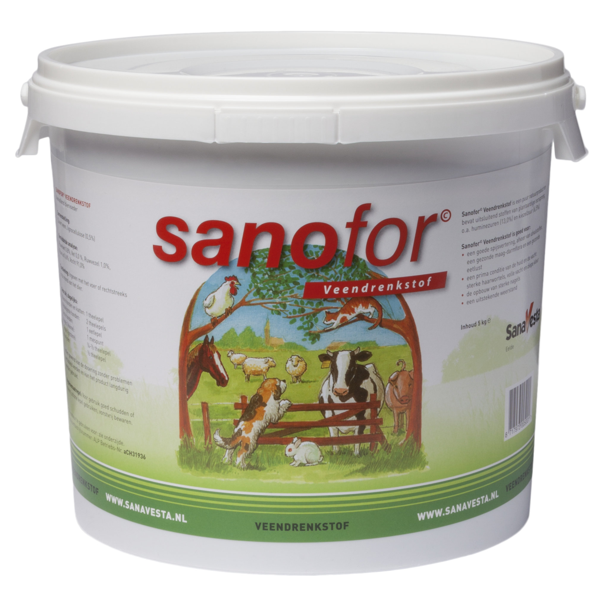 Sanofor Veendrenkstof voor Honden & Katten | 100% Natuurlijk Supplement